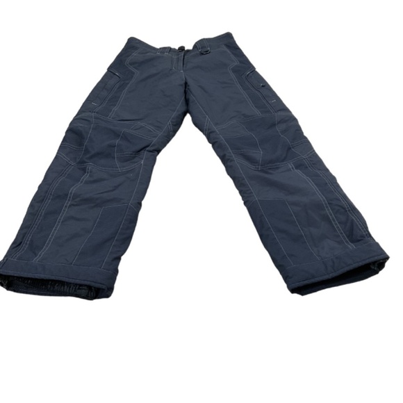 LL Bean Unisex Kids Snow Pants Reinforced Knee Lined Gray KIDS 12 Style# 0 BLP2 - Picture 2 of 13